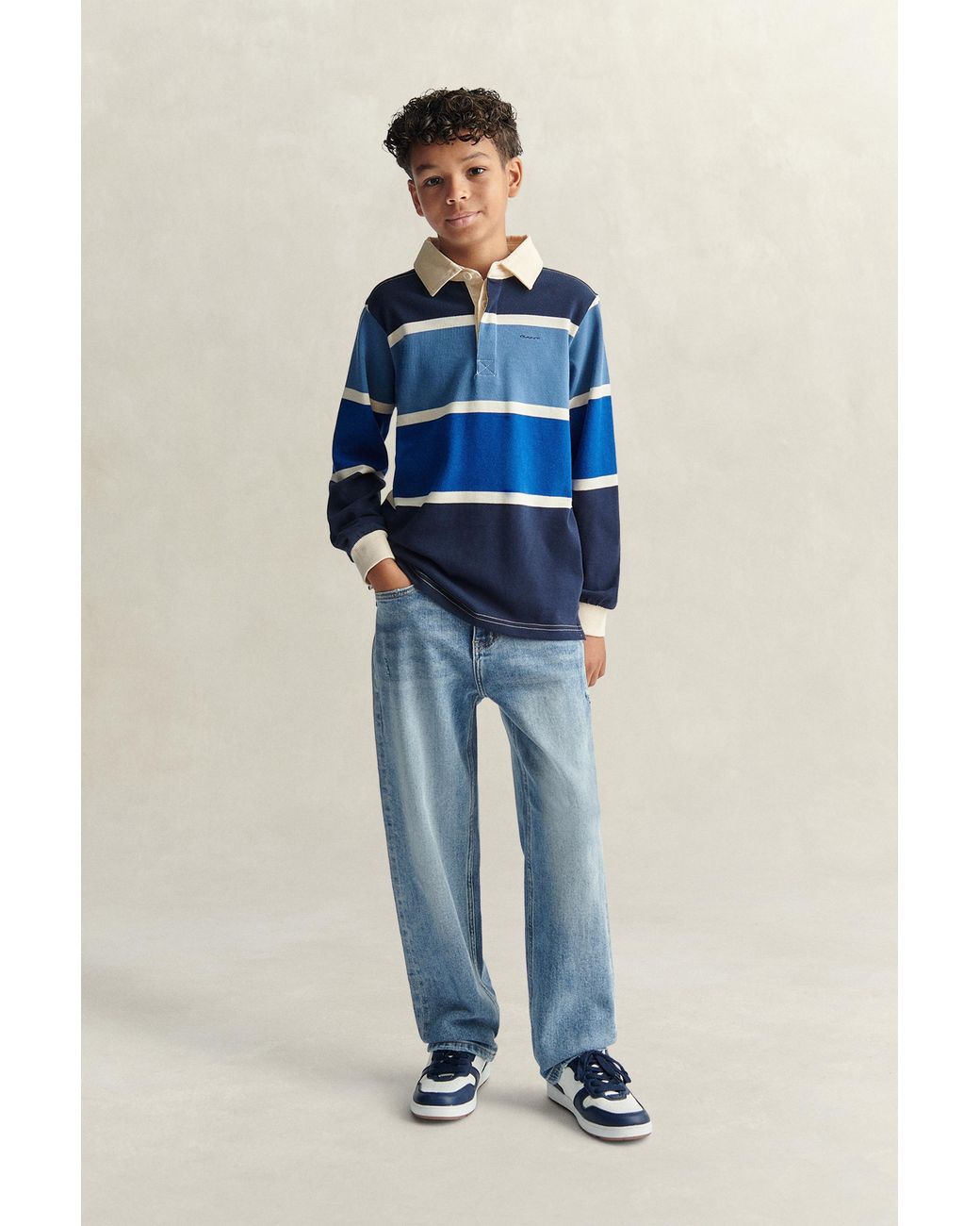 Gant Blue Teens Teen Boys Relaxed Fit Jeans for men