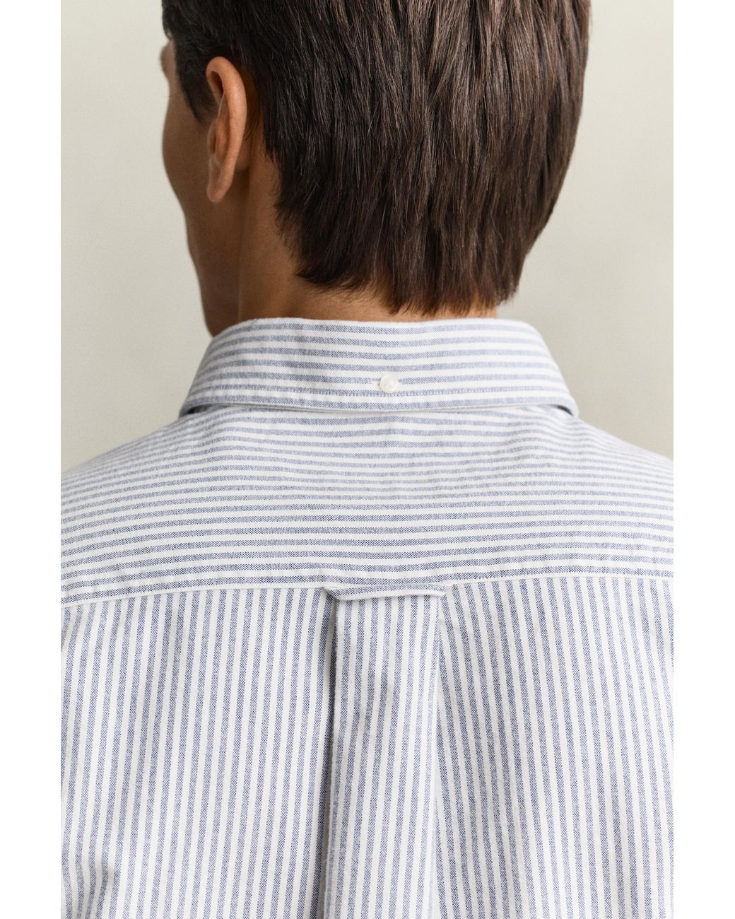 Gant Gray Striped Brushed Oxford Shirt for men