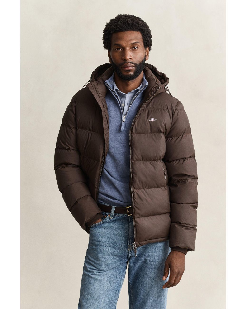 Gant Brown Active Cloud Jacket for men