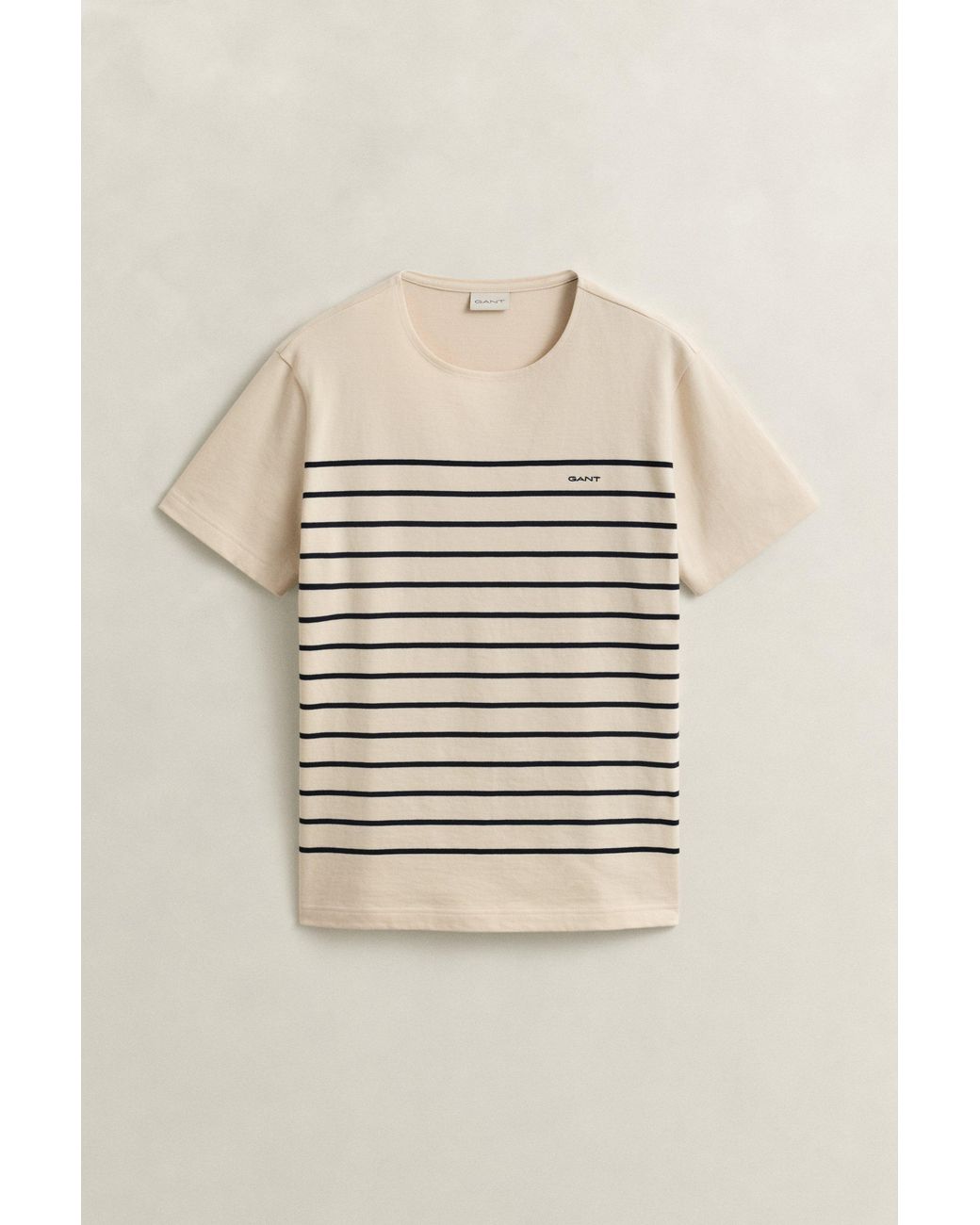 Gant Blue Placed Stripe T-Shirt for men