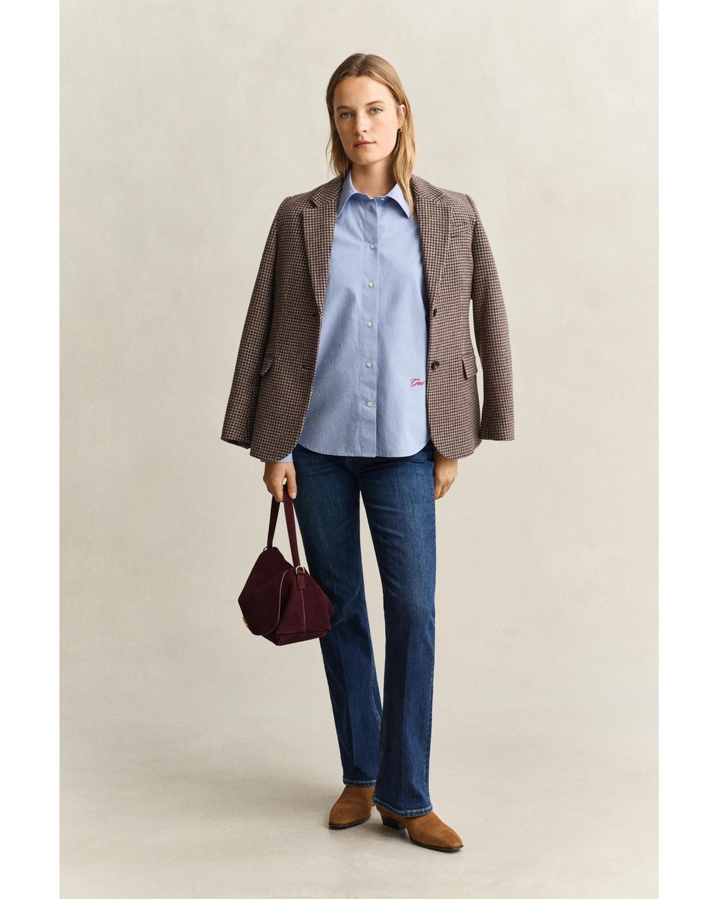 Gant Blue Relaxed Poplin Shirt