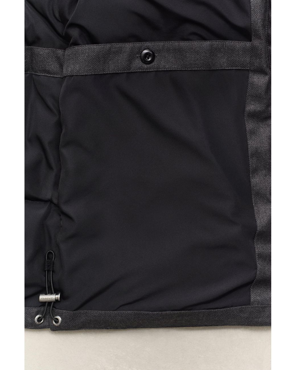 Gant Gray Flannel Down Jacket for men