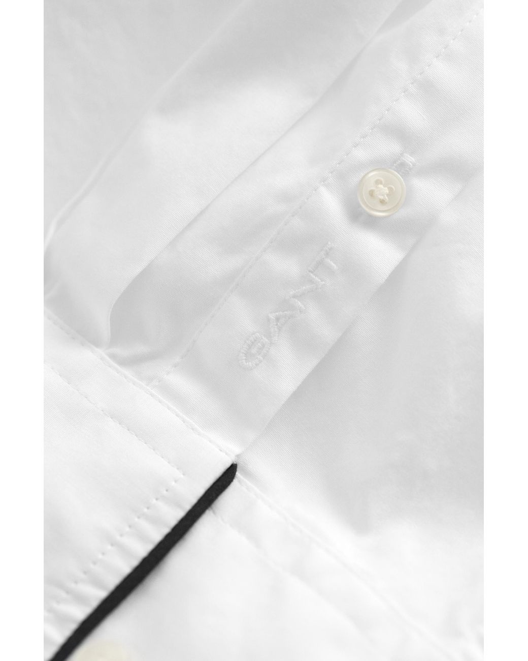 Gant White Piping Detail Shirt