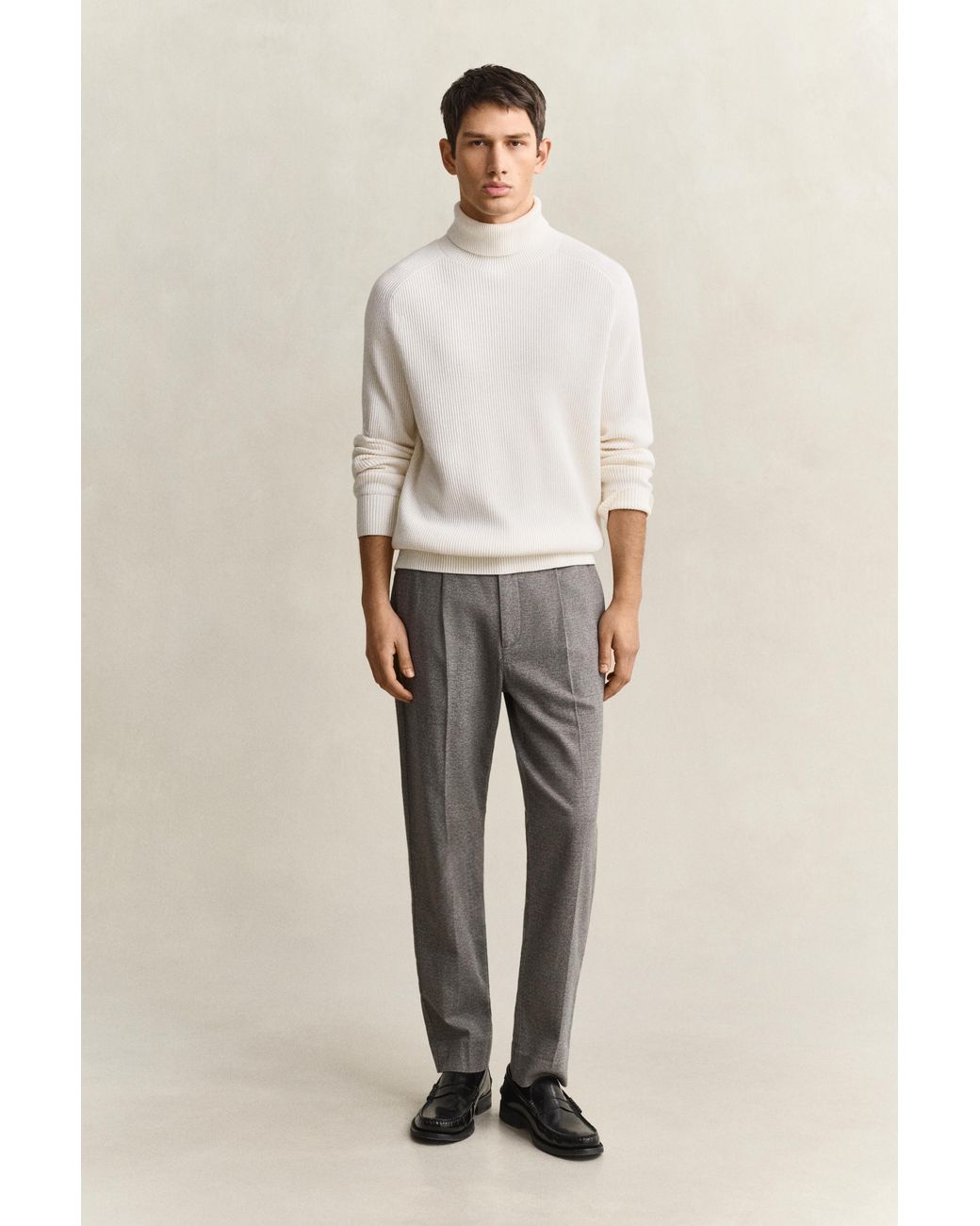 Gant Gray Flannel Pants for men