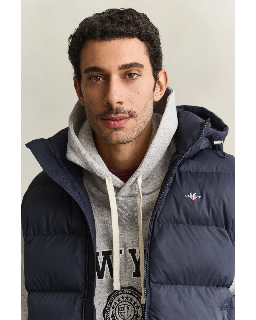Gant Blue Active Cloud Vest Evening for men