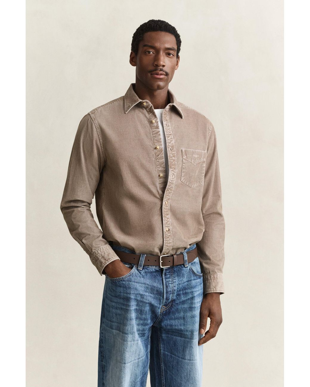 Gant Blue Corduroy Shirt for men