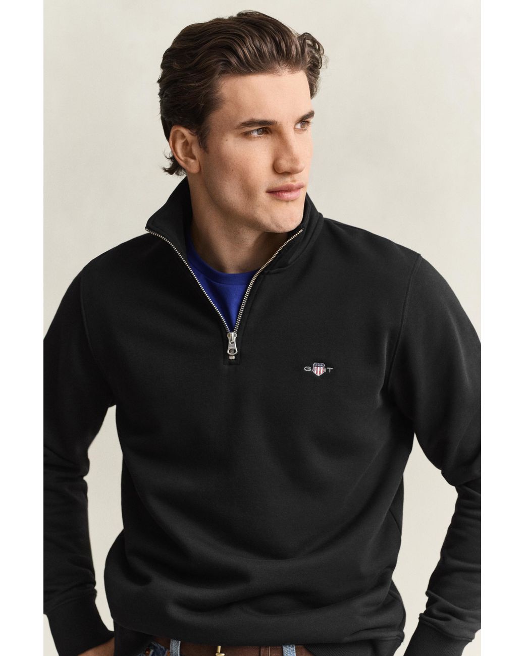 Gant Black Shield Half-Zip Sweatshirt for men