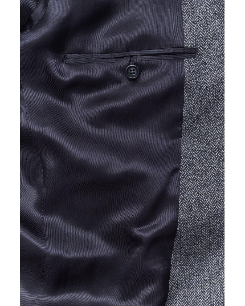 Gant Gray Wool Herringbone Suit Jacket Persian for men