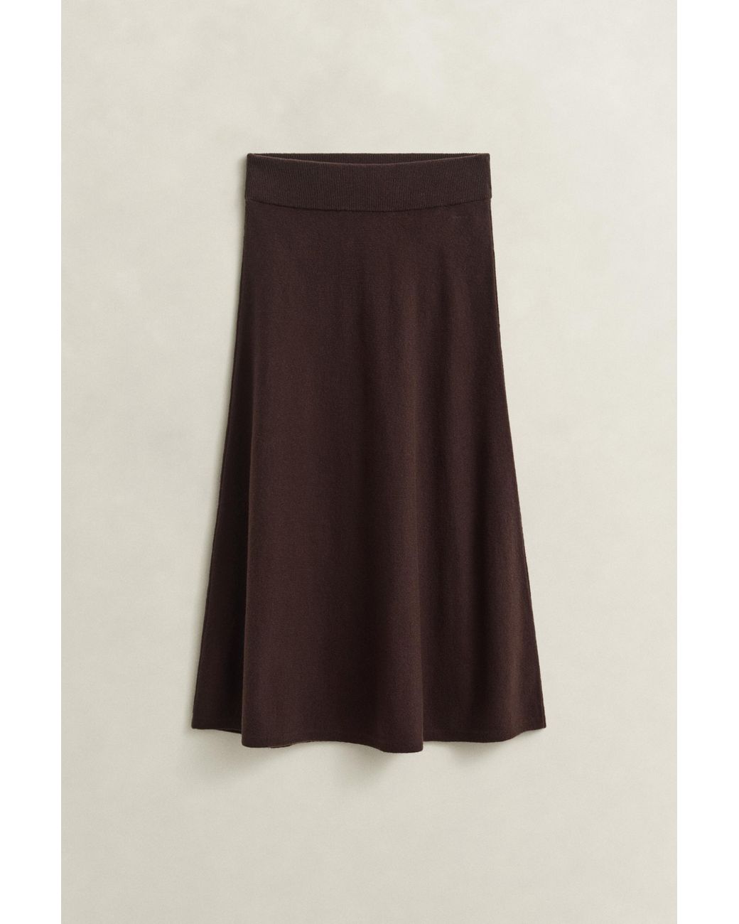 Gant Natural Lambswool Skirt Deep