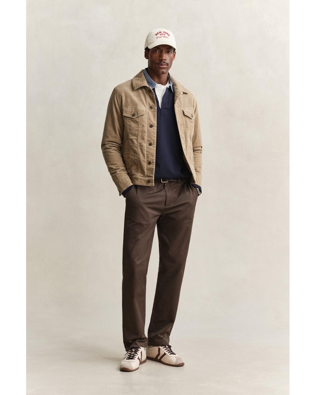 Gant Blue Chambray Collar Heavy Rugger for men