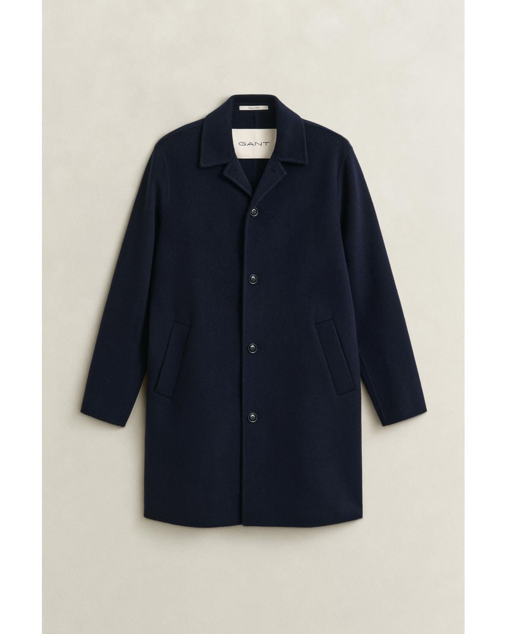Gant Blue Handstitched Top Coat Evening for men