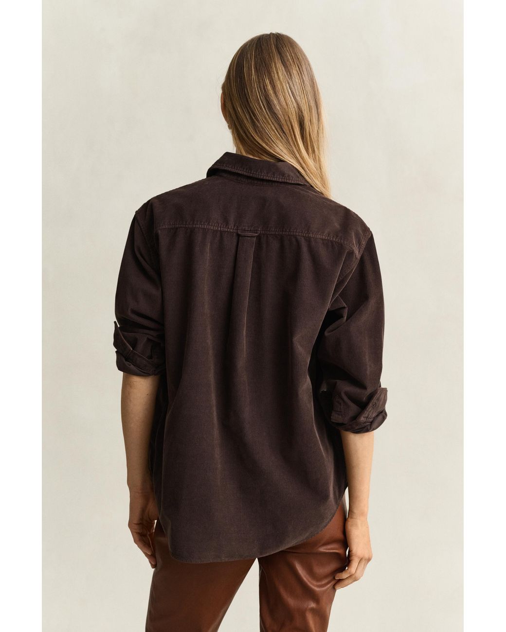 Gant Black Relaxed Corduroy Shirt Deep
