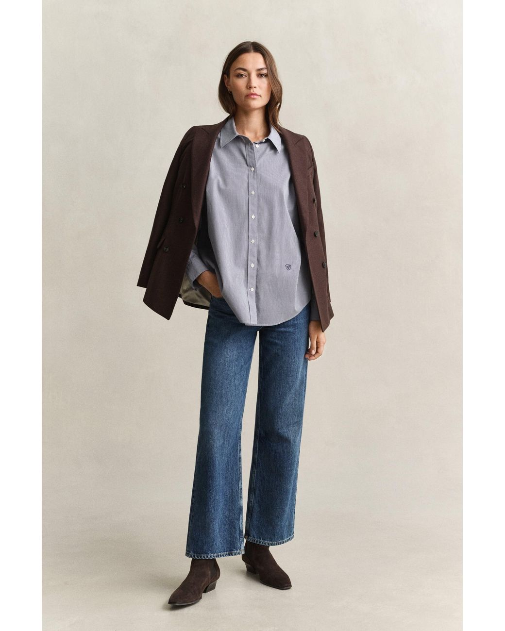 Gant Gray Checked Shirt Classic