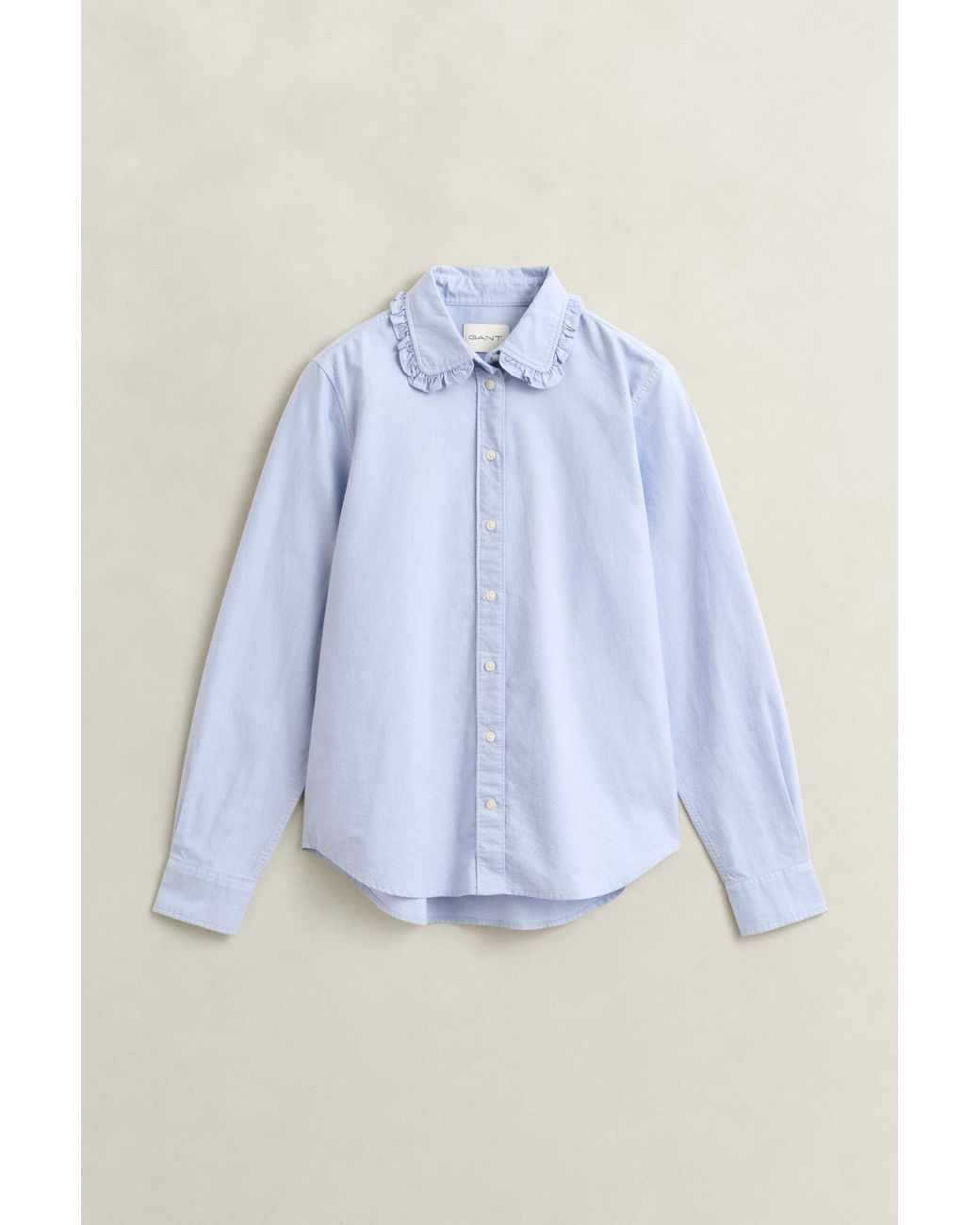 Gant Blue Frilly Classic Oxford Shirt