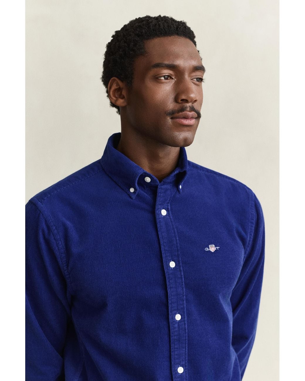 Gant Blue Corduroy Shirt for men