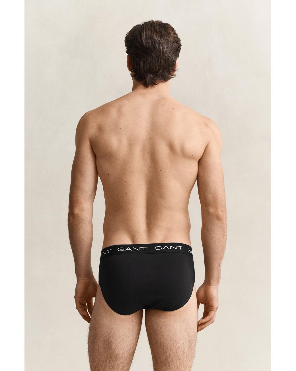 Gant Black 3-Pack Briefs for men
