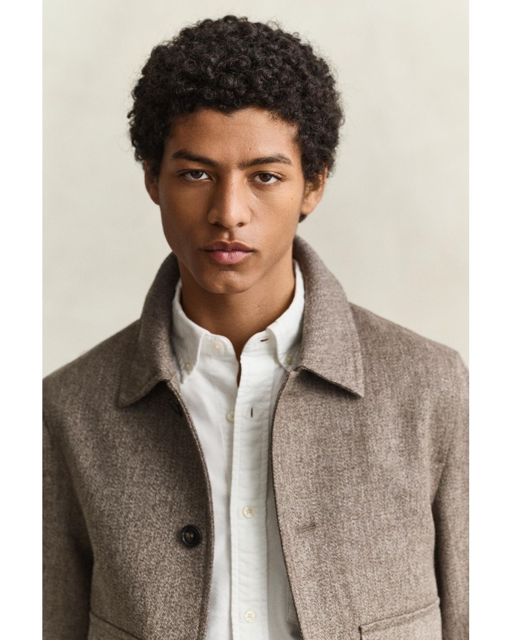 Gant Natural Mélange Wool Jacket for men