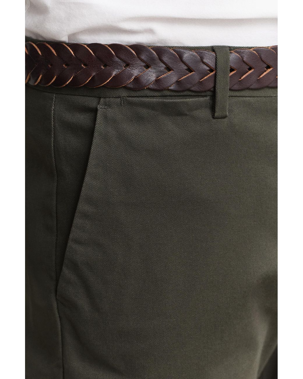 Gant Black Regular Smart Chinos Dark Moss for men