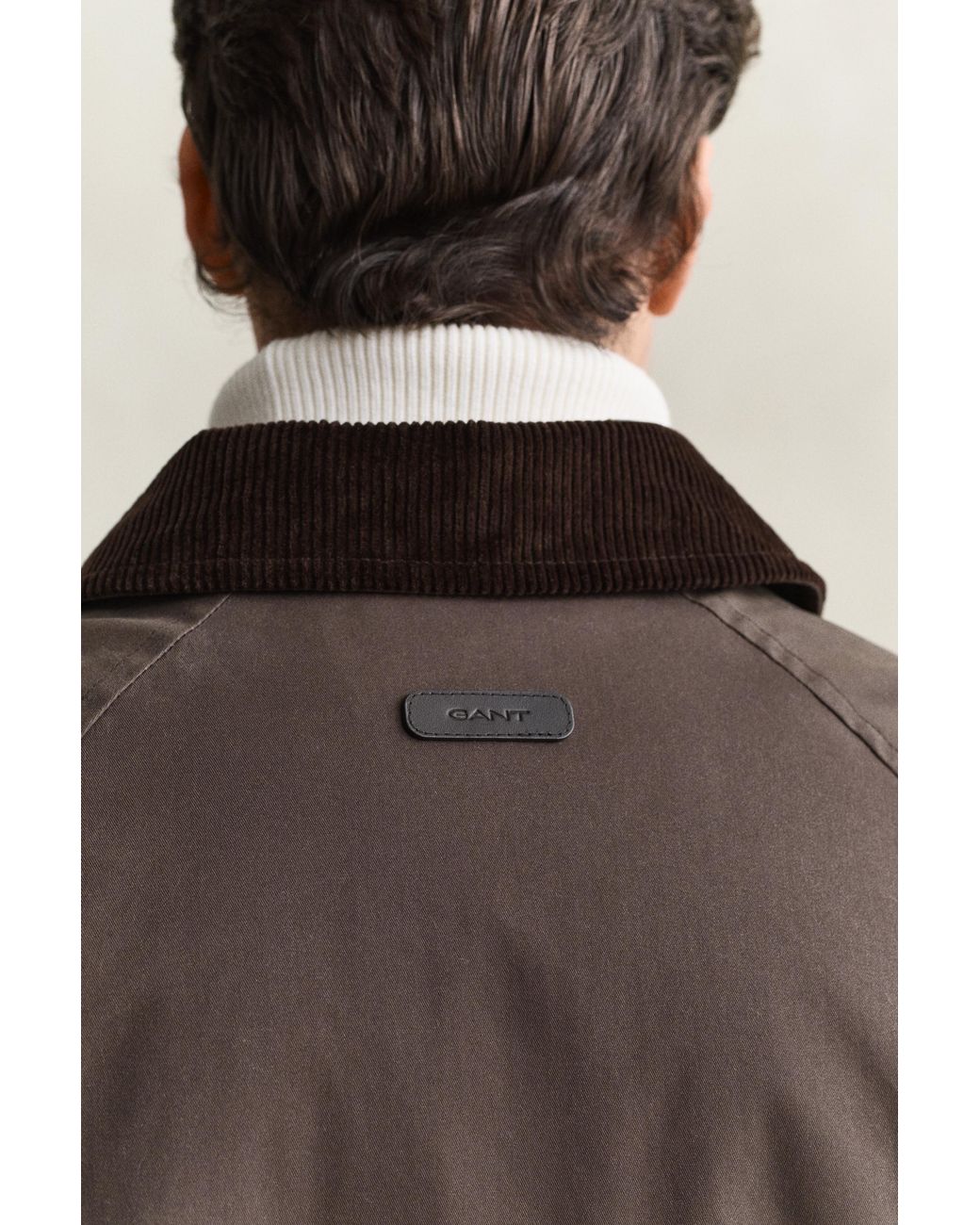 Gant Brown Waxed Barn Jacket for men