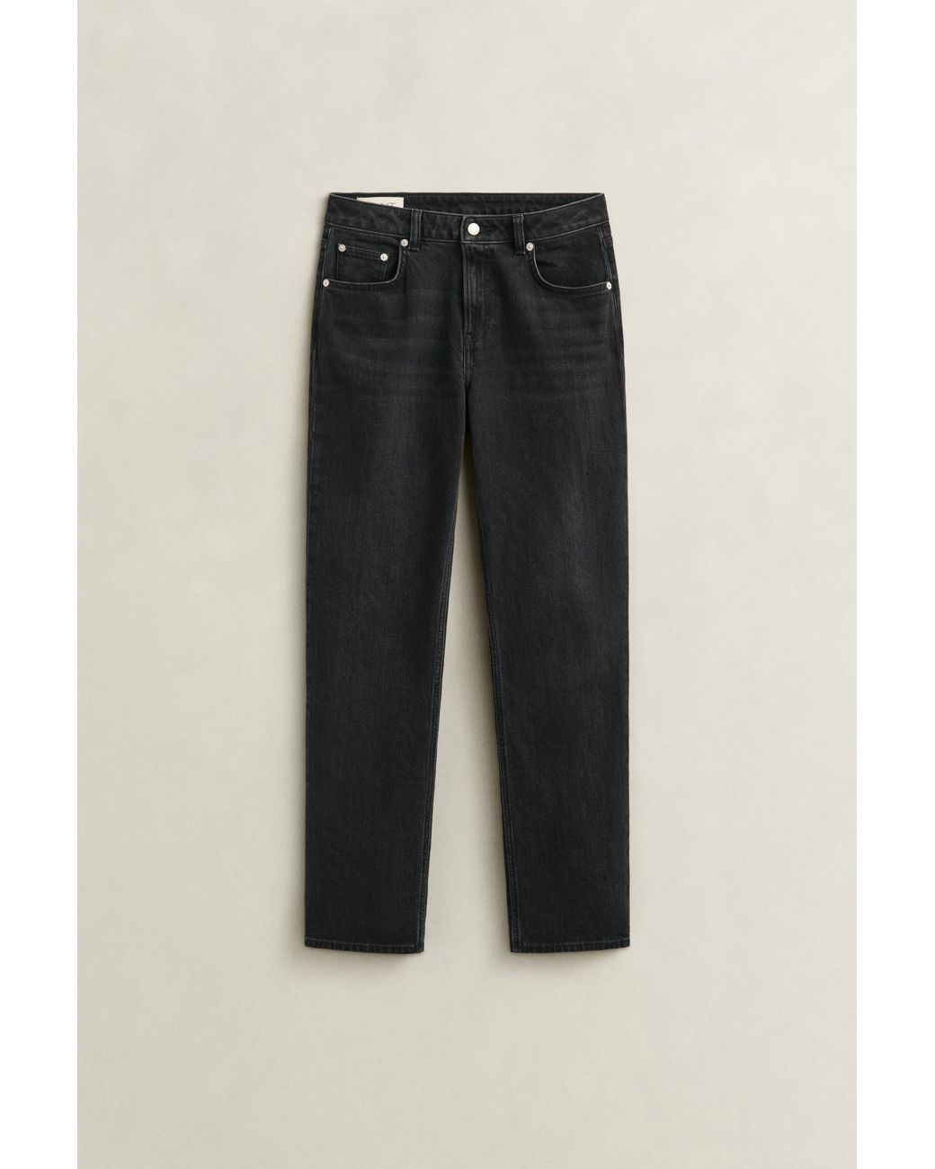 Gant Black Straight Leg Stretch Jeans Worn In