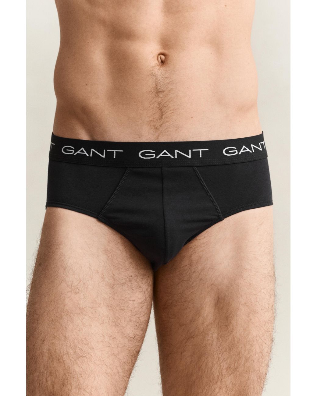 Gant Black 3-Pack Briefs for men