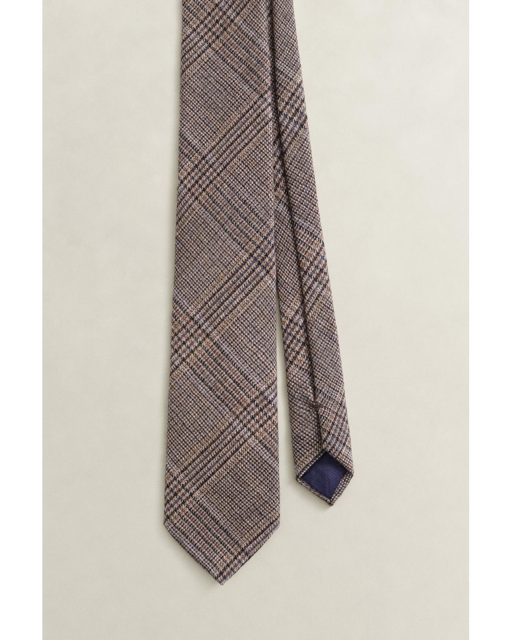 Gant Natural Glen Check Tie Light Taupe for men