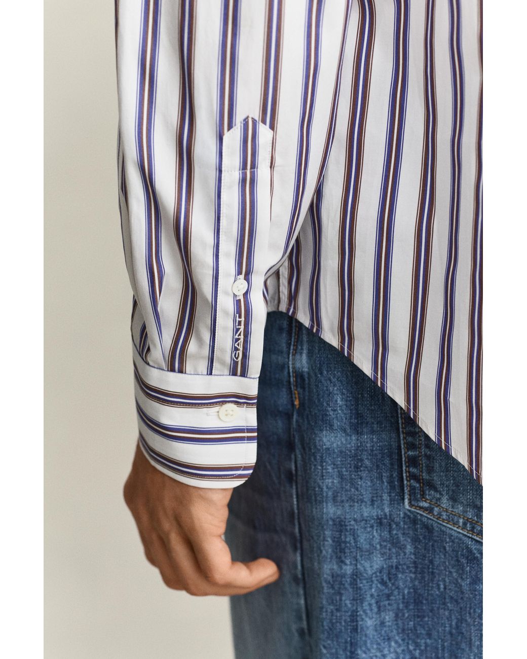 Gant White Pinnacle Poplin Shirt for men