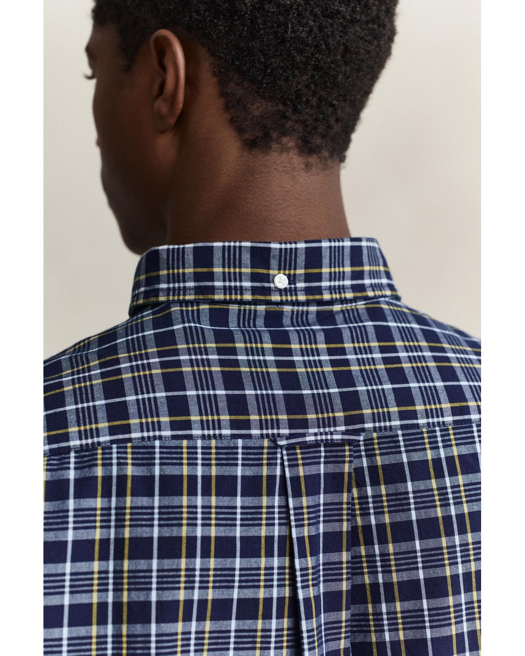 Gant Blue Checked Archive Poplin Shirt for men