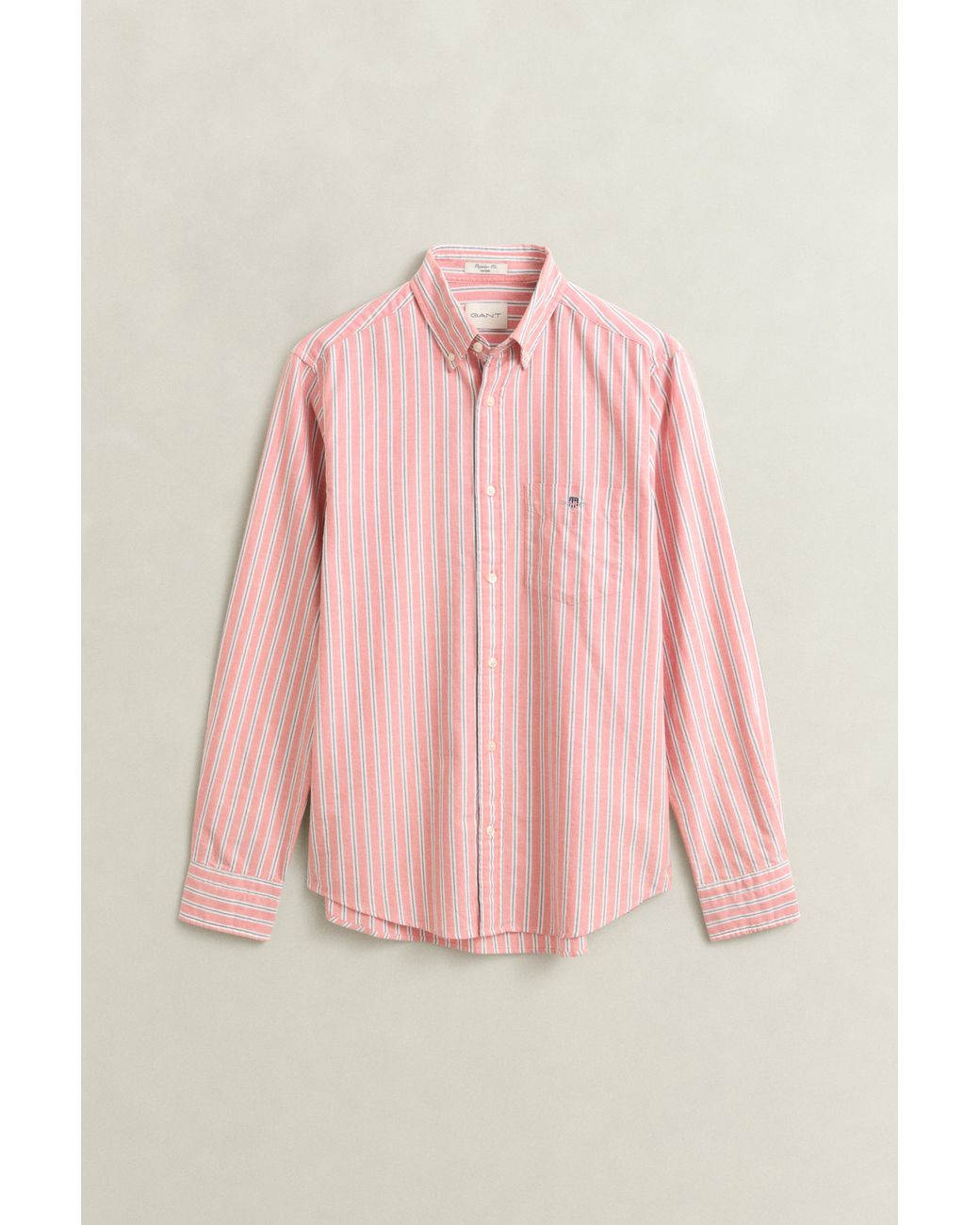 Gant Pink Striped Classic Oxford Shirt for men