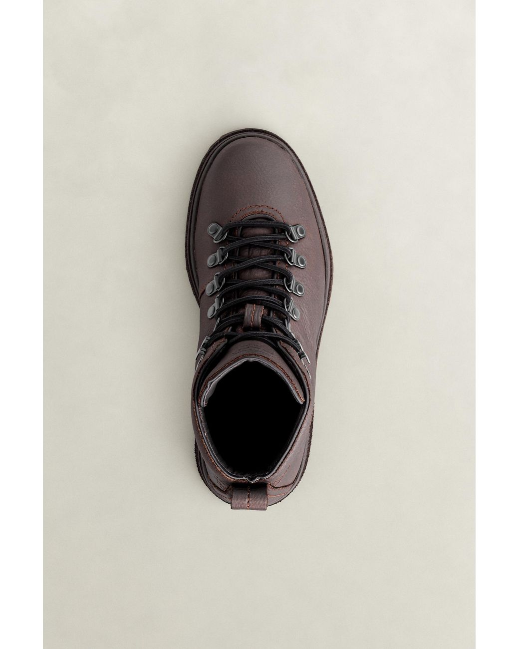 Gant Brown Blistown Leather Boots Dark for men