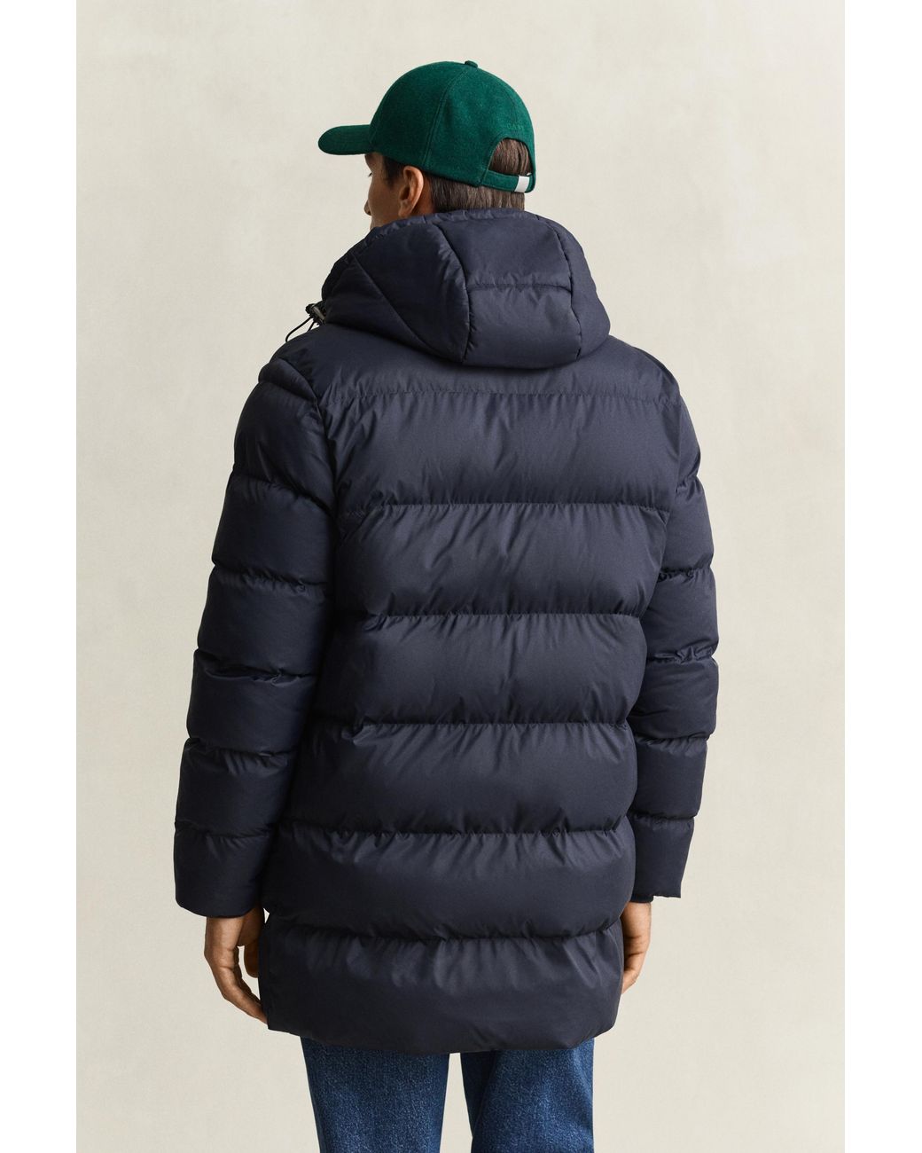 Gant Blue Active Cloud Mid Length Jacket Evening for men
