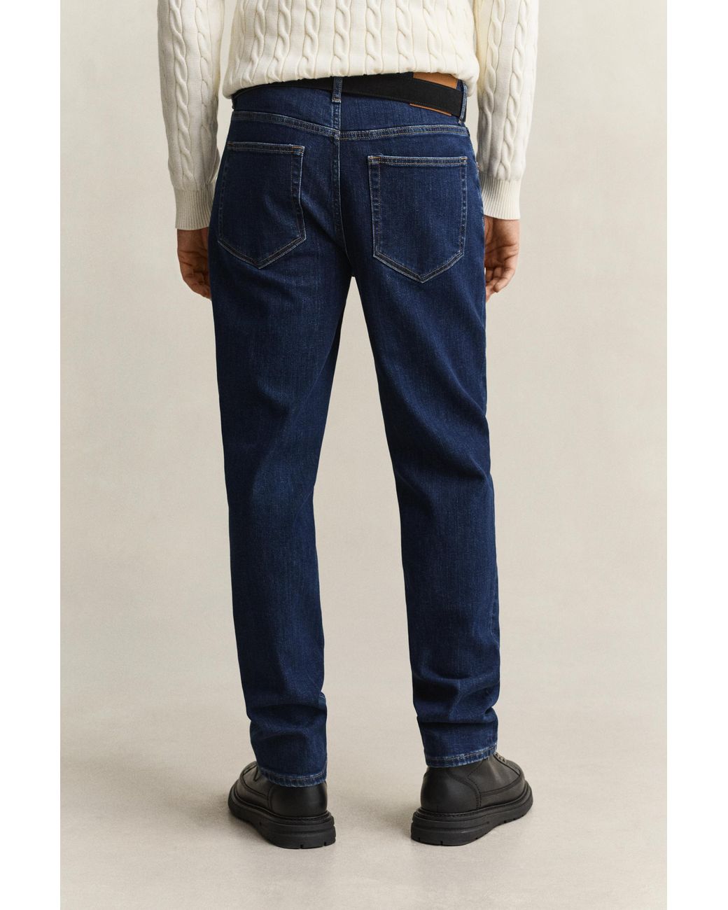 Gant Blue Regular Clean Wash Jeans Mid for men