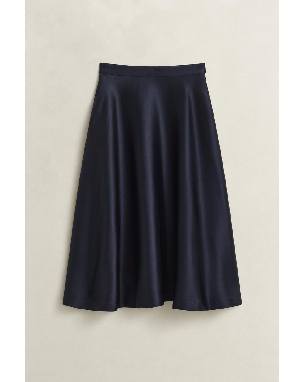 Gant Blue Volume Satin Skirt Evening