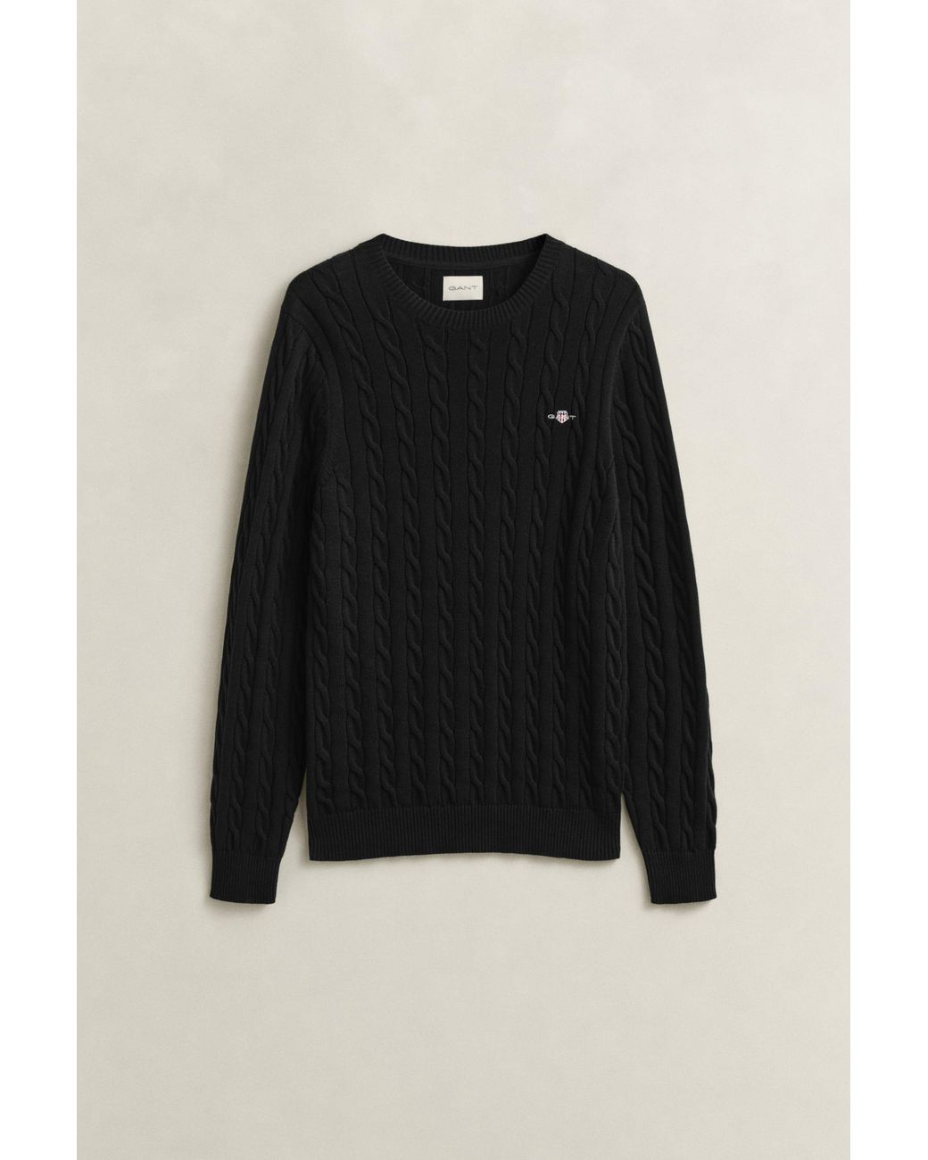 Gant Blue Classic Cable Knit Sweater for men