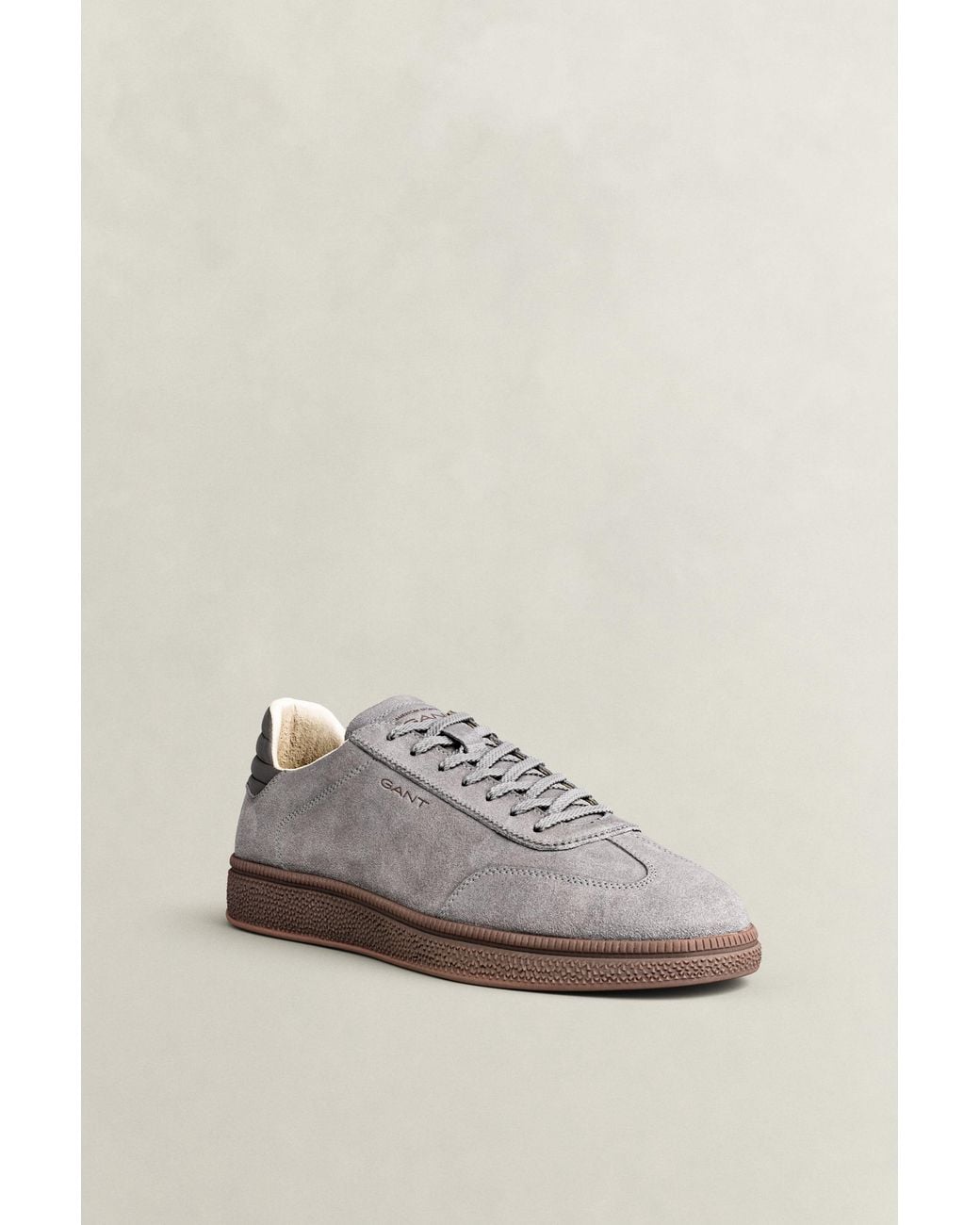 Gant Gray Cuzmo Suede Sneakers Concrete for men