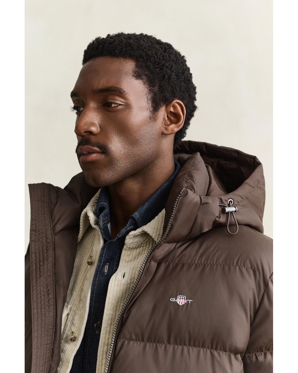 Gant Brown Active Cloud Mid Length Jacket for men