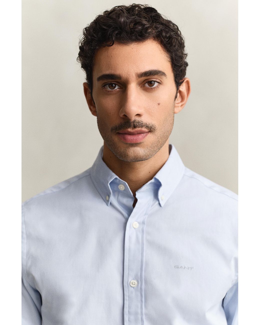 Gant Blue Pinpoint Oxford Shirt for men