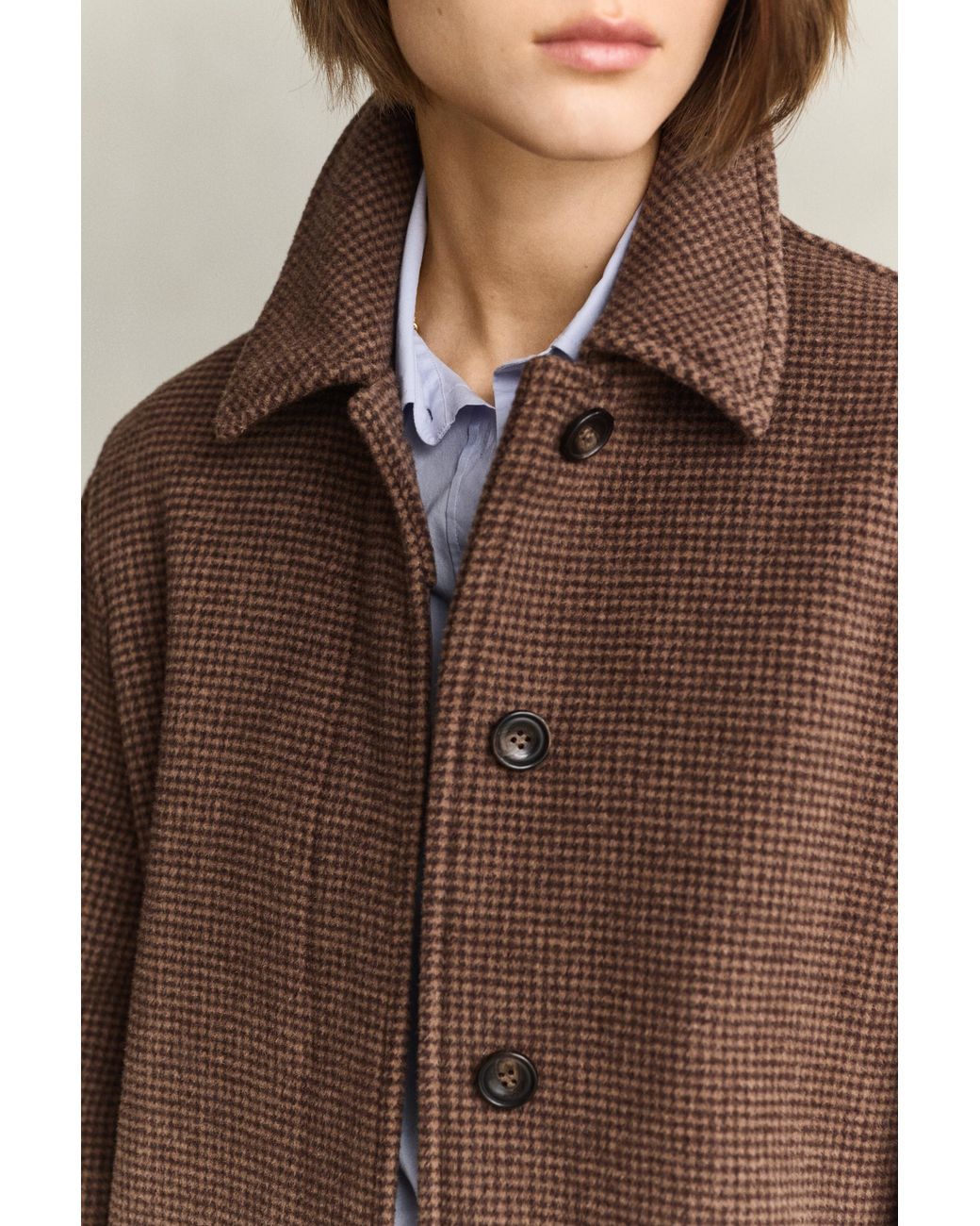 Gant Natural Wool Blend Car Coat Deep