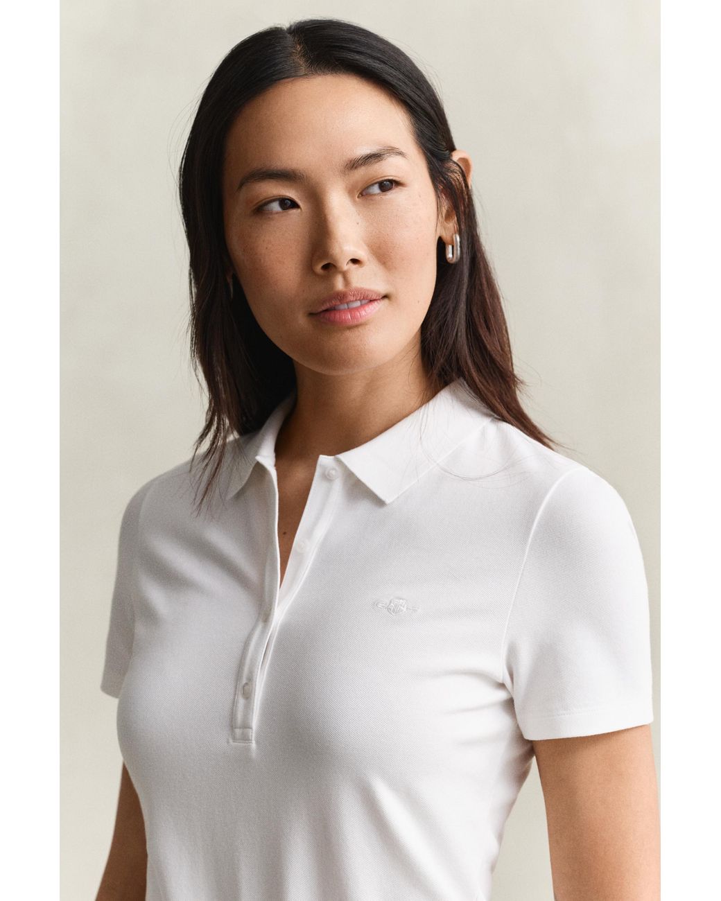 Gant White Polo Shirt