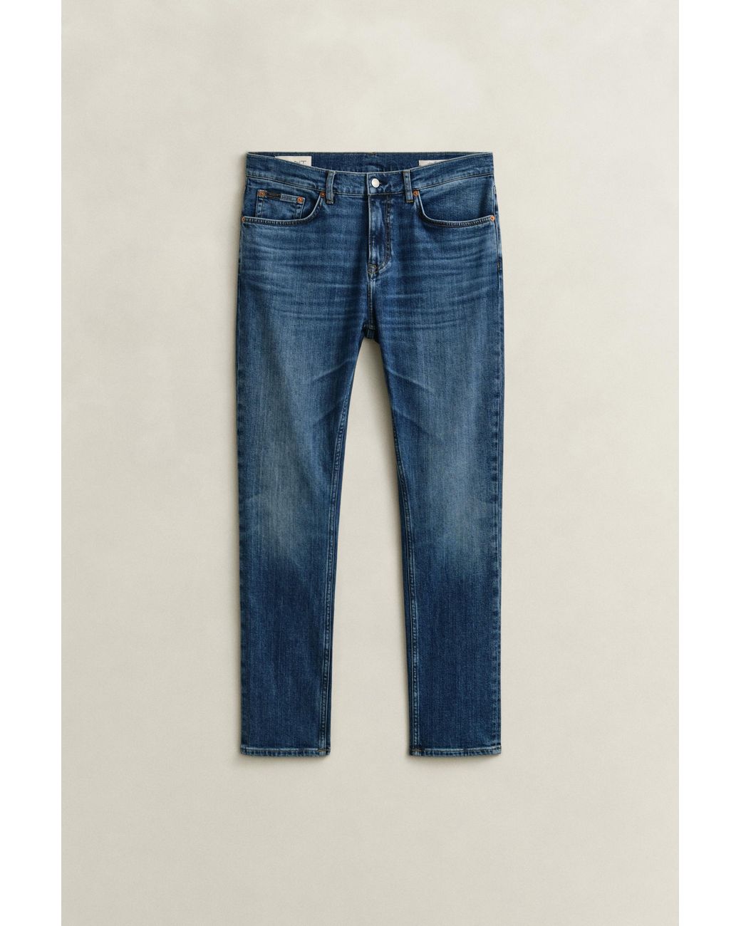 Gant Blue Slim Jeans Mid Broken In for men
