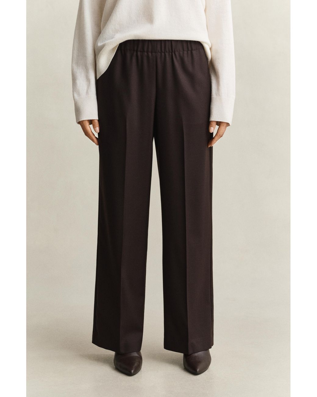 Gant Natural Wool Blend Pants Deep