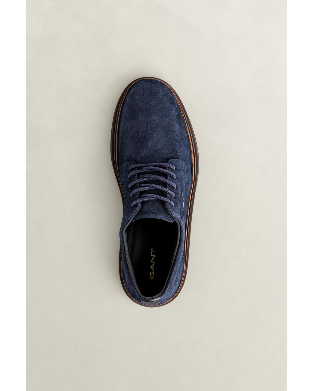 Gant Blue Kinzoon Suede Shoes Marine for men