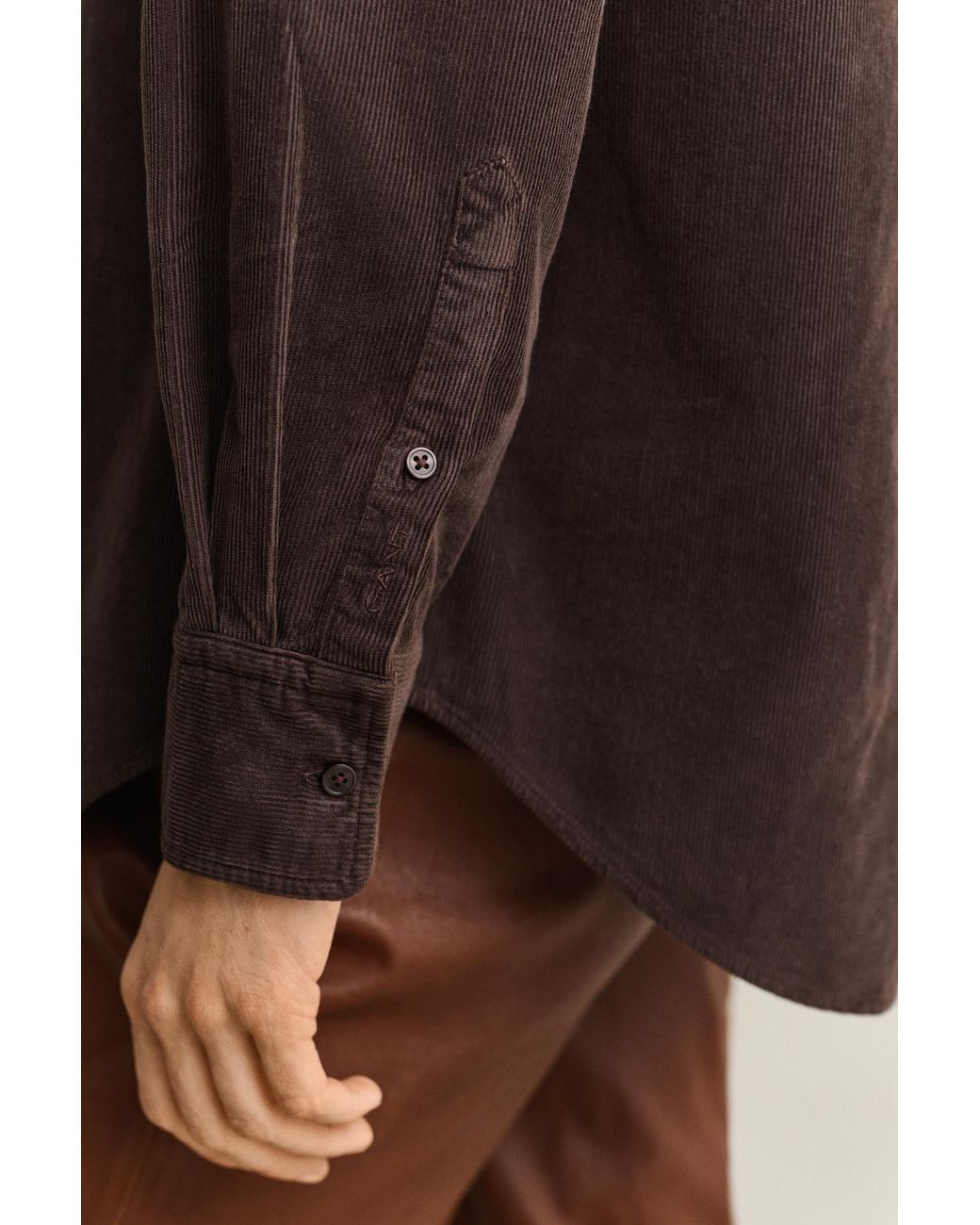 Gant Black Relaxed Corduroy Shirt Deep