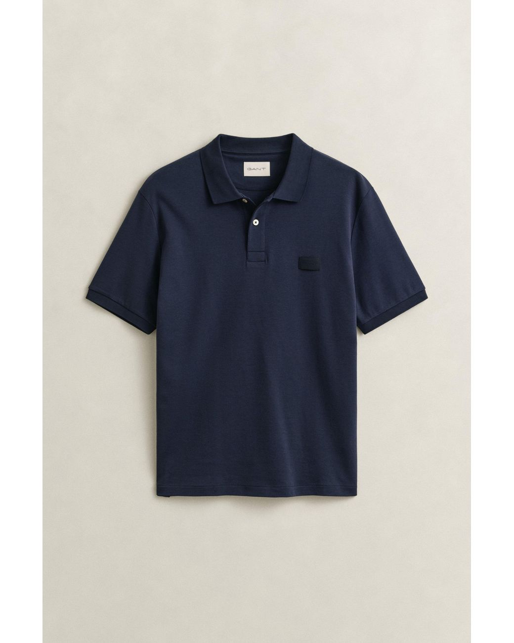 Gant Blue Interlock Polo Shirt Evening for men