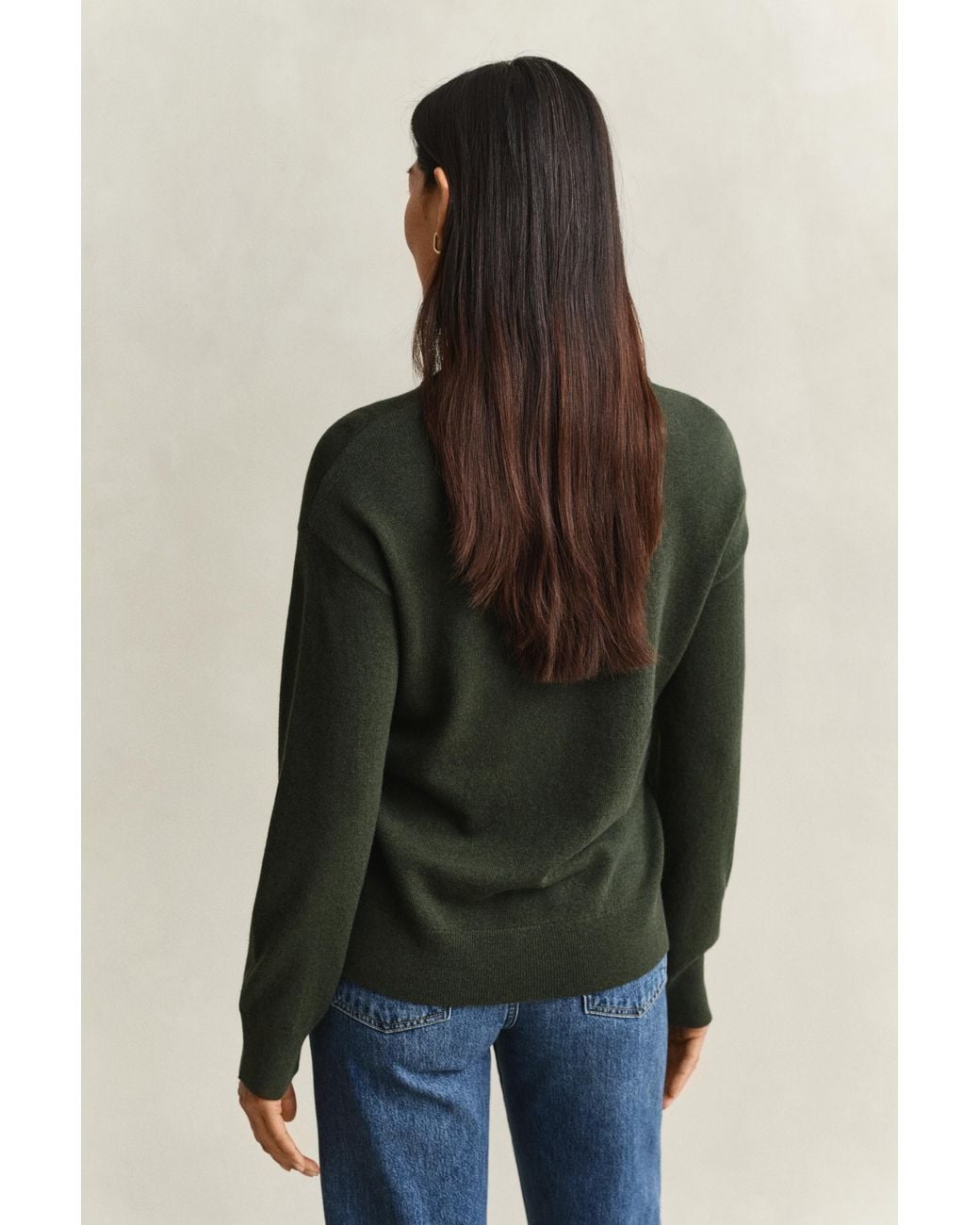 Gant Multicolor Superfine Lambswool Crew Neck Sweater