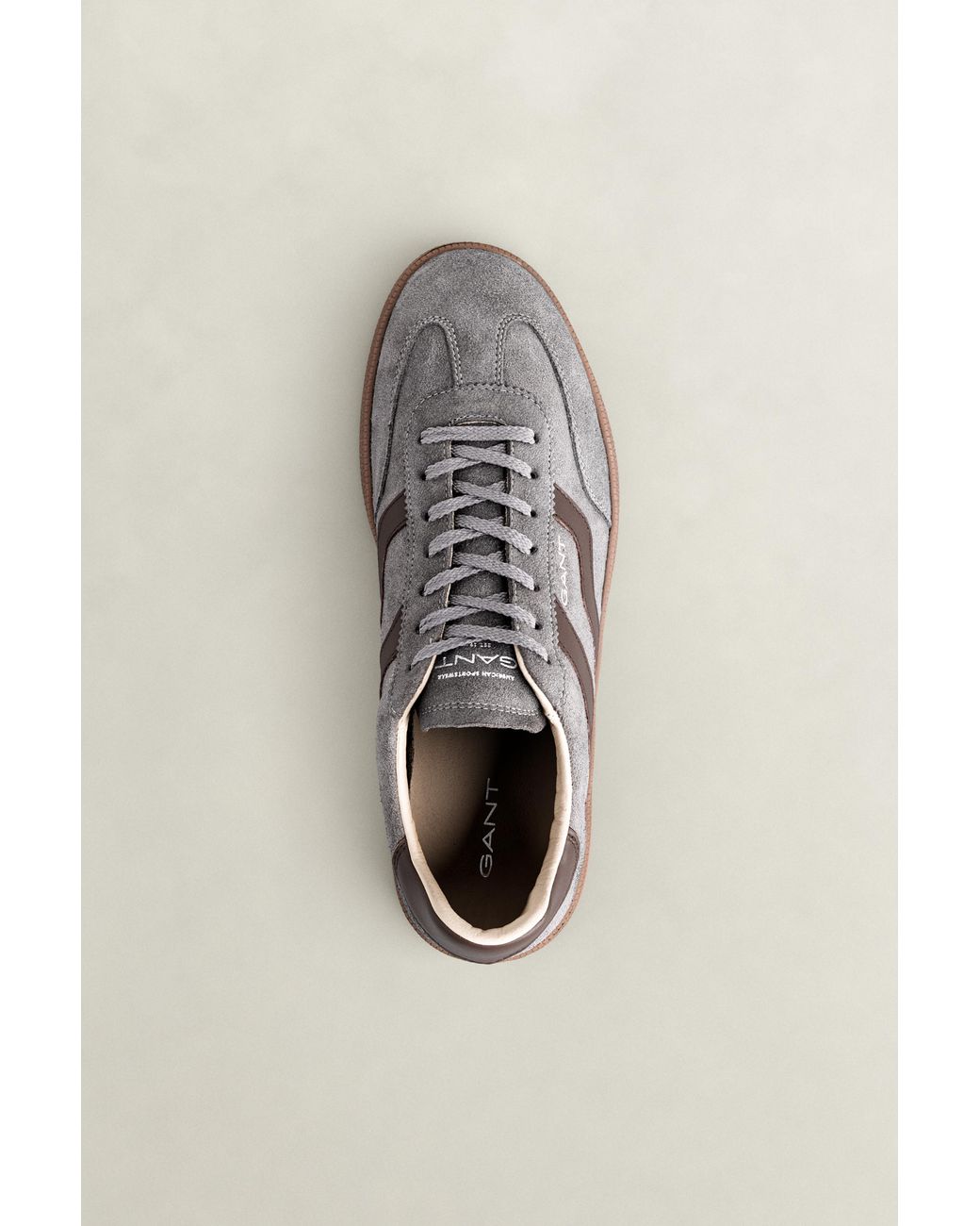 Gant Gray Cuzmo Suede Sneakers Concrete for men