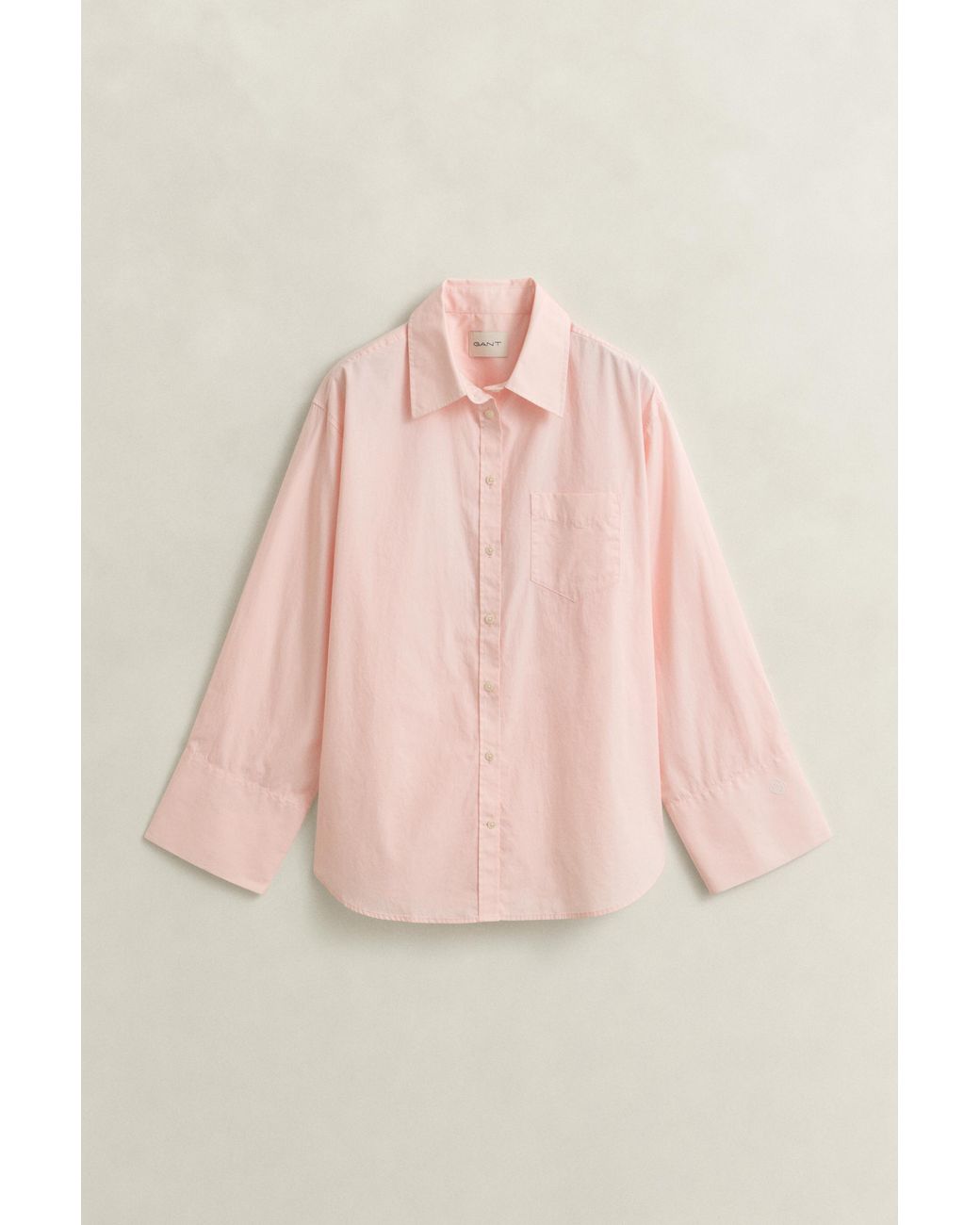 Gant Natural Wide Sleeve Classic Poplin Shirt