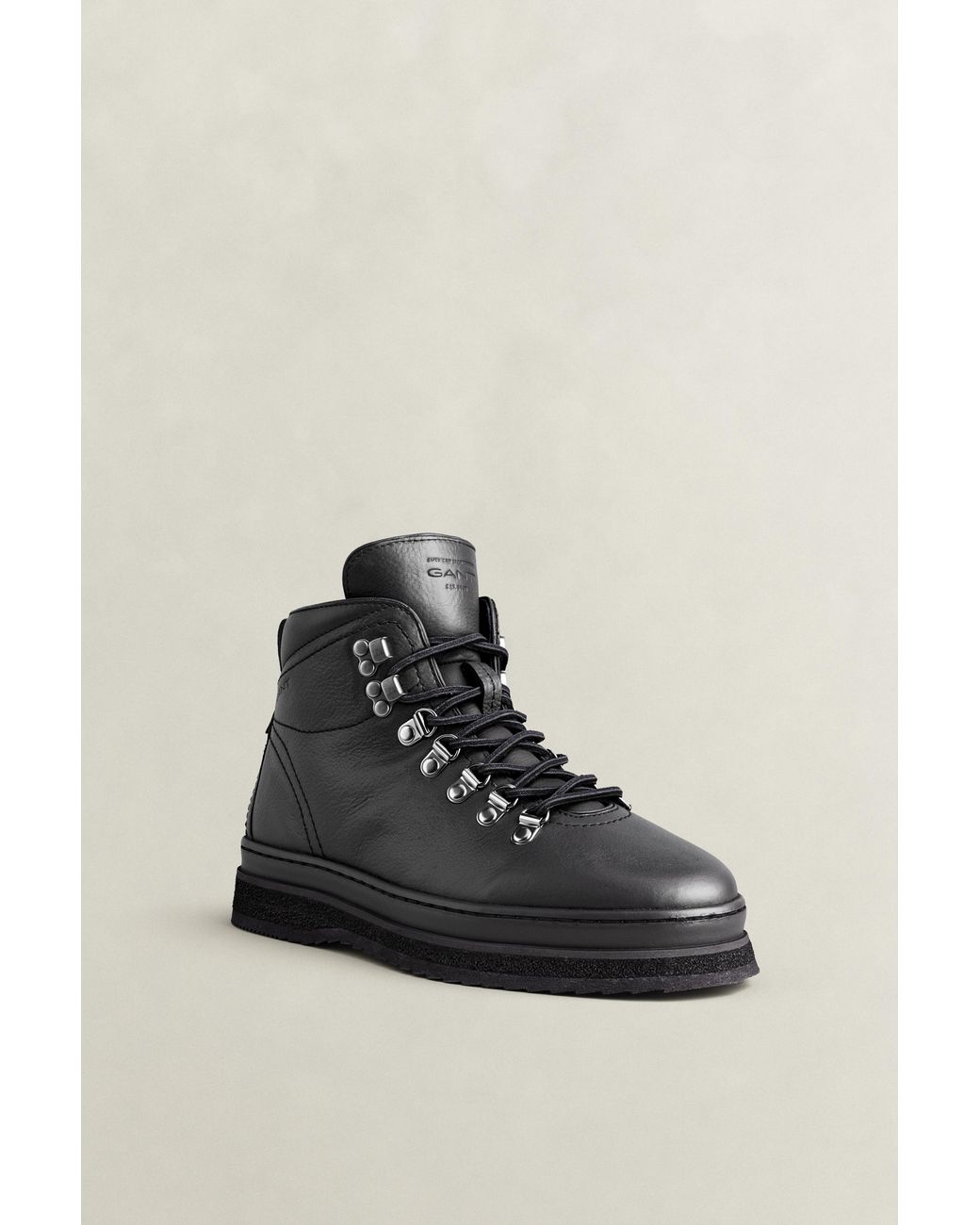 Gant Black Blistown Leather Boots for men