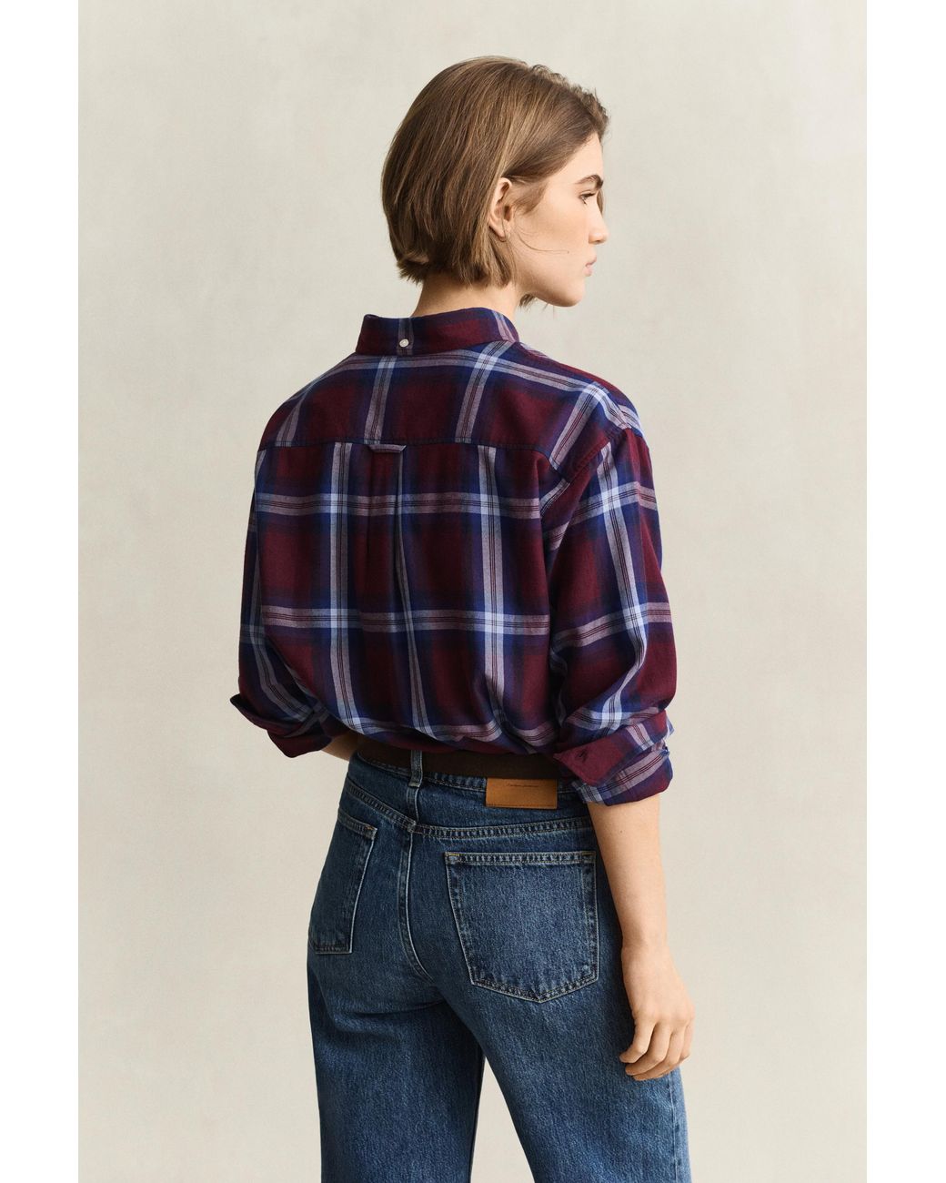 Gant Blue Relaxed Flannel Shirt