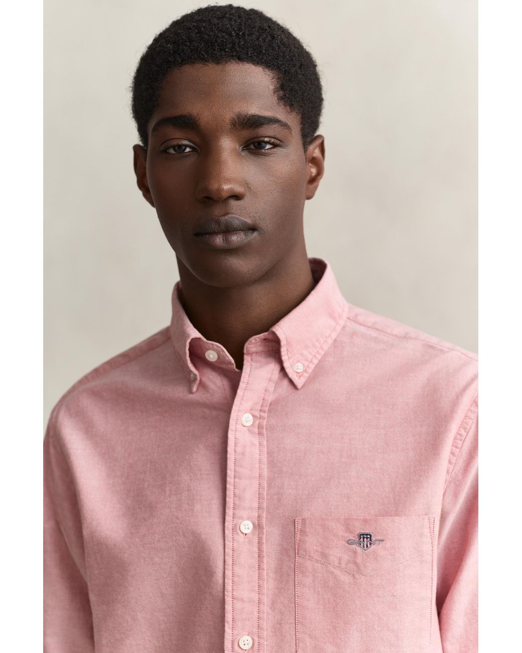 Gant Pink Classic Regular Oxford Shirt for men